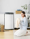 Midea MLTW09M1BWW Portable Washer with 6 Cycles, Drum Clean, Quick, Stainless Steel Tub, Transparent Lid, LED Display Washing Machine, 0.9 cu. ft, White by CozyNest Decor
