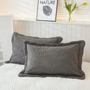 MarCielo 3-Piece 100% Cotton Oversized Bedspread Lightweight Quilt Coverlet Embroidery Farmhouse Bedding Set T0 (Dark Grey, Oversized Queen (100"x106")) by CozyNest Decor