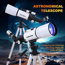 PISEZ 70400 Telescope for Adults & Beginner,70mm Aperture 400mm AZ Mount Astronomical Refracting Telescope for Kids Beginnerswith Carry Bag, Phone Adapter by TinyTreasures Baby Boutique