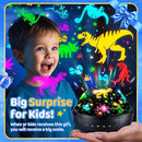 COOLNIGHT Night Light for Kids, 93 Lighting+3 Films Kids Night Light Projector, Remote+Dimmable Star Projector, 360°Slient Glow in The Dark Stars for Ceiling, Gift for 3-8 by TinyTreasures Baby Boutique
