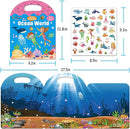 Reusable Sticker Books for Toddlers 1-3, Sticker Book for Toddlers 2-4 Years, Toddler Travel Essential in The Car/Train/Plane by TinyTreasures Baby Boutique