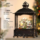 Village Snow Globe Christmas Decorations Gifts Auto Snowfall Glitter Music Collection Village Scene Train Tree Church Snowman with 6H Timer USB/Battery Powered 12 inch by CozyNest Decor