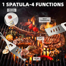 11Pcs Stainless Steel BBQ Grilling Accessories Set, Dad Gifts for Fathers Day Grilling Gifts,Portable Practical Grill Tools Utensils Kit with Storage Bag for Outdoor Grill Camping Backyard by GreenHaven Gardens