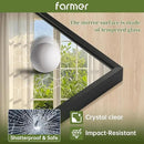 FARMER 24x32 Inch Black Bathroom Mirror, Rectangle Wall Mounted Mirror, Vanity Mirror, Brushed Square Mirror, Framed Bathroom Mirror for Bedrooms, Entryways, Living Rooms, Horizontal/Vertical by CozyNest Decor