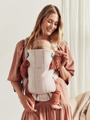 BabyBjörn Baby Carrier Mini, 3D Jersey, Light Beige | Newborn Carrier (7-25 lbs), Ergonomic, Easy-to-Use by TinyTreasures Baby Boutique