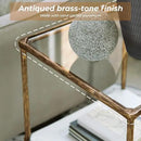 Signature Design by Ashley Ryandale Contemporary Accent Table, Antique Brass Finish by CozyNest Decor