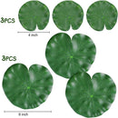 Floating Lily Pads for Ponds, 6Pcs Realistic Lily Pads Leaves Artificial Floating Foam Lotus Leaves Plastic Foam Water Lily Pads Foliage Pond Decor for Pond Pool Koi Fish Patio Aquarium by GreenHaven Gardens