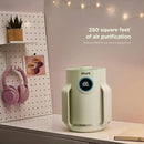 Shark NeverChange Air Purifier Compact Pro with Long-lasting HEPA Exceeding Filtration, Captures Pet Dander, Dust, Smoke, and Allergens, up to 250 sq. ft. for Bedroom, Home Office, Dorm, HP072GN by CozyNest Decor
