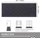 BEQHAUSE Dirt Trapper Door Mat 24" x 60", Doormat Non-Slip Entryway Rugs Washable, Dog Door Mat Stain Resistant and Absorbent Welcome Floor Mat for Front Back Door, Muddy Wet Shoes & Paws, Dark Grey by CozyNest Decor