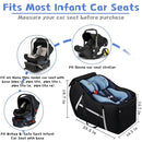 Infant Car Seat Travel Bag for Airplane Compatible with All Nuna Pipa Car Seat and Base,Chicco KeyFit 30 and Base, Padded Car Seat Bags for Air Travel,Car Seat Gate Check Bag with Side Pocket, Black by TinyTreasures Baby Boutique
