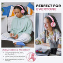 AILIHEN C8 Girls Headphones, On-Ear Headphones Wired with Microphone and Volume Control Foldable Corded Stereo 3.5mm Headset for Girls School Chromebook Laptop Computer PC Tablets Travel (Pink) by TinyTreasures Baby Boutique
