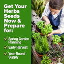 HOME GROWN 30 Herb Seeds for Planting 9,500+ Non-GMO Heirloom Seeds | Extra Large Variety Pack Herb Kit – Indoor Outdoor & Hydroponic | Culinary Seed Set | Grow Your Own Herbs | Gardening Gift by GreenHaven Gardens