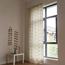 Sutuo Home Boho Curtain Semi-Blackout Colorful Florals Print Cotton Linen Fabric, Handmade Tassels Rod Pocket Bohemian Farmhouse Country Window Drapes for Living Bedroom, 59" W x 84" L, 1 Panel by CozyNest Decor
