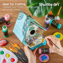 Shuttle Art Acrylic Paint, 50 Colors Acrylic Paint Set, 2oz/60ml Bottles, Rich Pigments, Water Proof, Premium for Artists, Beginners and Kids on Canvas Rocks Wood Ceramic Fabric by TinyTreasures Baby Boutique