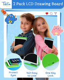 TEKFUN Toys for Kids, 10in 2 Pcs LCD Kids Writing Tablet Erasable Doodle Board Reusable Drawing Pad for Kids Boys with Anti-Lost Stylus, Car Trip Blue Toys Christmas Birthday Gift for Ages 3 4 5 6 7 by TinyTreasures Baby Boutique