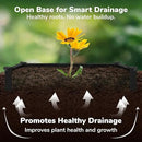 Raised Garden Bed - 1x1 ft Planter Box - White HDPE - No Tools Needed - DIY Kit for Urban Gardening, Flowers, Herbs & Vegetables - Made in The USA - 2 Pack by GreenHaven Gardens