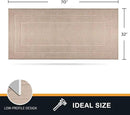 PURRUGS Dirt Trapping Door Mat 32" x 70", Non-Slip/Skid Machine Washable Entryway Rug, Dog Doormat, Super Absorbent Welcome Mat for Muddy Wet Shoes and Paws, Beige by CozyNest Decor