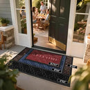 Yimobra Welcome Mat Outdoor Indoor, All-Season Waterproof Front Door Mat Outside Entrance, All-Weather Heavy Duty Non-Slip Doormat, Low Profile Porch Patio Entrance Mats, 47x32, Coffee