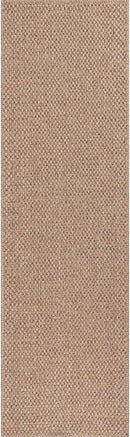 CAMILSON Indoor and Outdoor Runner Rug Natural Solid Boho Woven Design Easy-Cleaning Non Shedding Farmhouse Living Room Bedroom Garden Patio and Kitchen Washable Outside Carpet Alfombras (2x7) by CozyNest Decor