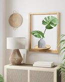 yadoker Wall Planters for Indoor Plants,Bamboo Hanging Plant Holders, Wall Decor Plant Stand, 1-Pack Window Plant Shelves for Living Room & Entryway by GreenHaven Gardens