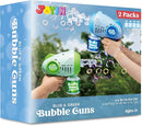 JOYIN 2 Kids Bubble Guns with 4 Bottles Solution, Automatic Bubble Machine Gun with 8 Holes for Kids, Adults, Summer Toys, Easter Basket Stuffers, Birthday Gift, Party Favors by TinyTreasures Baby Boutique