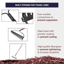 BULLY TOOLS 92309 12-Gauge 16-Inch Bow Rake with Fiberglass Handle and 16 Steel Tines, 58-Inch by GreenHaven Gardens