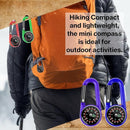 12 Pcs Mini Compass Keychain for Kids Bulk, Small Pocket Magnetic Compass Survival Hiking for Outdoor Survival Camping Party Backpacking Accessory by TinyTreasures Baby Boutique