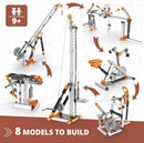Engino STEM Toys, Pulley Drives Building Toys for Kids 9+, Educational Set, Creative Gift for Boys & Girls, STEM Engineering Kit, Play & Learn (8 Building Model Options) by TinyTreasures Baby Boutique