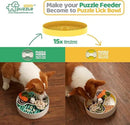 Insert, Transform Your Dog's Bowl to Slow Feeder, 6 Cup 9.8 Inch Yellow by CozyNest Decor