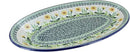 Blue Rose Polish Pottery Dandelion Oval Platter by CozyNest Decor