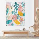 ICMOLYYENLO Tropical Green Leaves Tapestry, Exotic Leaves Beautiful Bedroom Wall Hanging, Floral Poster Blanket for Bedroom Living Room Dormitory Apartment 50x60 Inch by CozyNest Decor