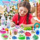 YOPINSAND DIY Slime Kit for Girls, Slime Making Kit for Kids, Glimmer Crunchy, Butter, Foam, Cloud Slime with Mermaid Add-ins, Foam Balls, Charms, Glitters, Party Favors Gift Toys for Kids 6-12 by TinyTreasures Baby Boutique