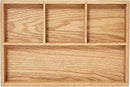 pandapark Wood Organizer Tray,Black Walnut,Desk & Drawer Storage Box (Oak Master-4) by CozyNest Decor