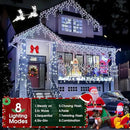 Hezbjiti 2Pack Total 800LED Icicle Lights 32.8FT Christmas Lights String Lights Outdoor Decoration 8 Modes 75 Drops Fairy Lights for Eaves Party Yard Garden Xmas Decor by GreenHaven Gardens