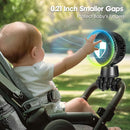 50H Portable Stroller Fan, 15000mAh Ultra-Long Battery Powered Rechargeable Personal Fans, Tripod Clip Fan with Auto Rotation，3 Speed Desk Handheld Cooling for Travel Car Seat Bedroom by TinyTreasures Baby Boutique