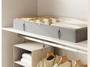 Vailando Under Bed Storage Containers, Underbed Storage Bins, 6 Inches Tall Clothes Storage Box with Sturdy Handles and Sidewalls, Foldable, Gray, 2-Pack by CozyNest Decor