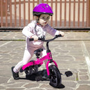 Ancaixin 3 in 1 Toddler Tricycles for 2-5 Years Old Girls and Boys with Adjustable Seat Detachable Pedal and Bell | Foldable Baby Balance Bike Riding Toys | Kids Birthday Christmas New Year Gift Pink by TinyTreasures Baby Boutique