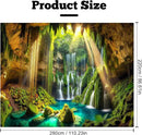 BSFHH Nature Tapestry Forest Tree Sea Cave Wall Hanging, Stream Through Rainforest Landscape Wall Art Tapestry for Bedroom Living room (Cave Waterfall, 110" × 87", Unframed) by CozyNest Decor