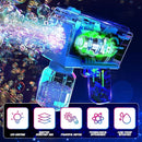 Eaglestone Bubble Gun for Kids 2 Packs, Automatic Bubble Machine, 10-Hole Bubbles Wands Blaster for Toddlers with LED Lights & Solution, Easter, Party Favor, Outdoor Toys for Boys & Girls by TinyTreasures Baby Boutique