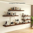 Heimlove 12 Inch Deep Floating Shelves, 48 x 12 inches Long, Large Display & Storage Shelf, Rustic Wood Wall Shelves for Fireplace Mantel, Set of 1(Rustic Brown) by CozyNest Decor