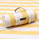 HX&OD Extra Large Picnic Outdoor Blanket, 80”x60” Waterproof Picnic Mat Foldable Camping Blanket Portable with Carry Strap for Beach Mat Outdoor Camping Party(Yellow) by TinyTreasures Baby Boutique