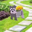 Gray Schnauzers Dog Planter Plant Pots,Cute Garden Dog Flower Planter,Large Dog Planters Birthday Gifts for Women,Office,Indoor/Outdoor Decor(9.84 * 10.24 * 15in) by GreenHaven Gardens