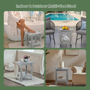 HDPE Shower Bench Seat Capacity 300LB, Waterproof Bathroom Stool with Side Carry Holes, Compact 16.8" L Design, Non-Slip Shower Seat for Elderly, Shaving Legs & Spa - Indoor/Outdoor Use (Gray) by TinyTreasures Baby Boutique