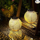 TAKE ME Solar Lanterns Lights Outdoor Waterproof Garden Laterns Metal Retro Lights for Mothers Day Gifts Mom Wife Grandma Birthday Gifts (White Set of 2) by GreenHaven Gardens