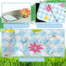 Extra Large Picnic Blanket Waterproof,80"x 80"Foldable Machine Washable Beach Blankets,Outdoor Blanket for 6-8 Adults,Picnic Mat Suitable for Indoor Crawling,Park Beach,Camping,Hiking,Travel( Flower) by TinyTreasures Baby Boutique