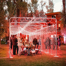 Vivideal 300 LED Red Christmas Lights, 99ft String Lights Indoor 8 Modes Clear Wire, Connectable Waterproof Plug in Red String Lights for Bedroom Indoor Outdoor Halloween Christmas Decorations by GreenHaven Gardens