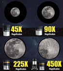SpectrumOI Telescope for Kids, Telescope for Adults Astronomy Gifts, Telescope for Kids 8-12 - Premium EQ Refractor Telescope 80mm Aperture with Aspherical Eyepiece by TinyTreasures Baby Boutique