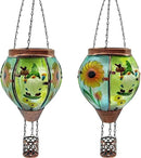 Solar Hot Air Balloon Lantern with Flame, Solar Hot Air Balloon Waterproof Lantern for Garden Farmhouse Decoration (GardenGnome2pcs)