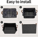 GRANNY SAYS Storage Baskets for Shelves, Closet Organizer Bins, Clothes Storage Bins with Metal Frame, Large Baskets for Organizing and Storage, Collapsible, Dark Gray, 2-Pack by CozyNest Decor