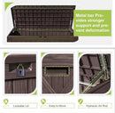 Greesum 120 Gallon Deck Box, Resin Outdoor Storage Container for Patio Furniture, Garden Tools, Pool Accessories, Weatherproof, Lockable, Brown by GreenHaven Gardens
